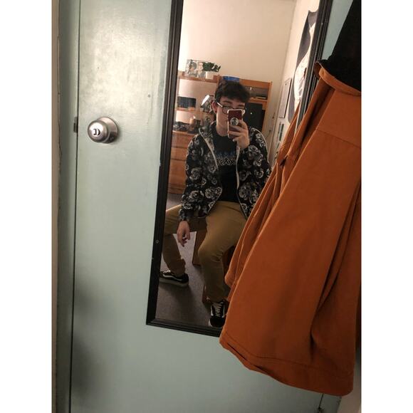 Denim & Floral Lightweight Jacket Floral Men’s Small - Picture 5 of 5